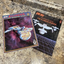 Lot Of 2 FASA 1985 Star Trek Klingon Ship Rec...
