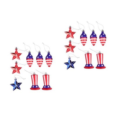  2 Boxes Amerikanische Partydekorationen Unabhängigkeitstag Ornament