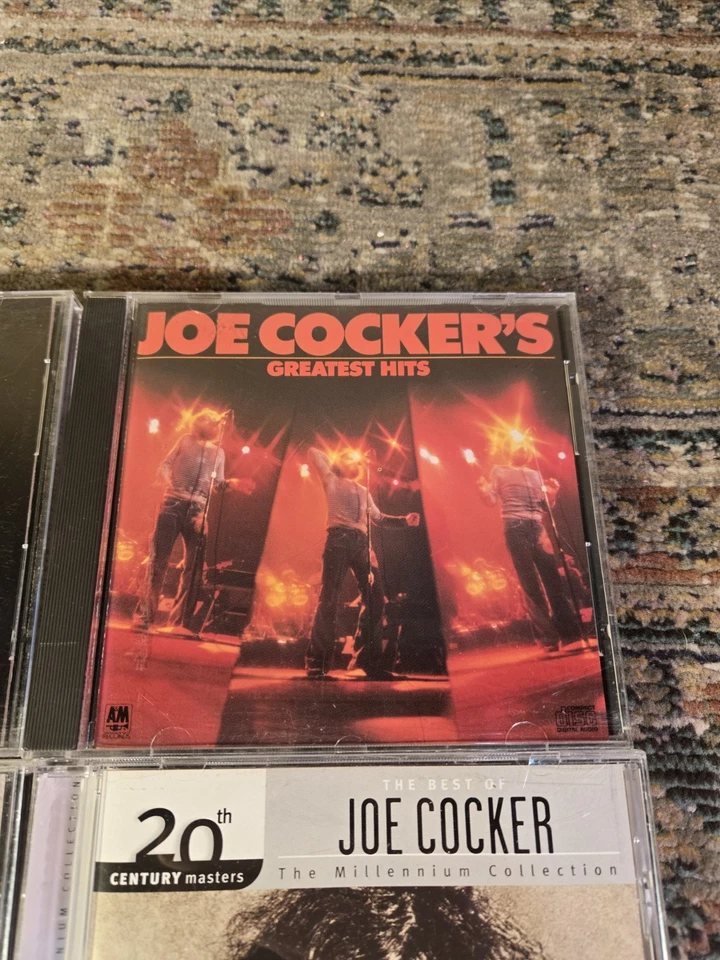 Lot Of 4 Joe Cocker CDs Mill. Collection; Greatest Hits; One Night Of Sin; Icon Foto 3 de 4