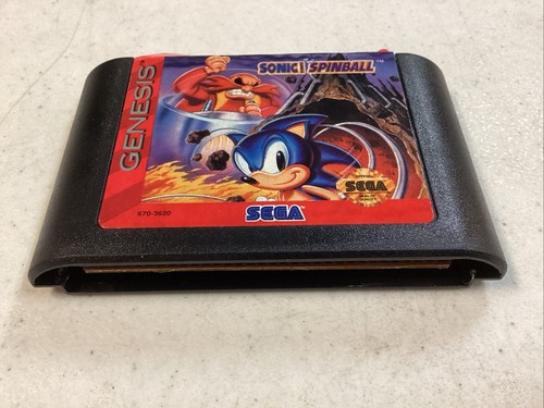 Sonic The Hedgehog Spinball SEGA Genesis Cib Manual And Poster Tested E - Picture 9 of 17