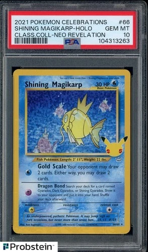 2021 Pokemon Celebrations Classic Coll #66 Shining Magikarp Holo PSA 10 GEM MINT