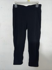 Sweaty Betty Power Workout Leggings   Black   Size Medium 20.5  Inseam Croppped