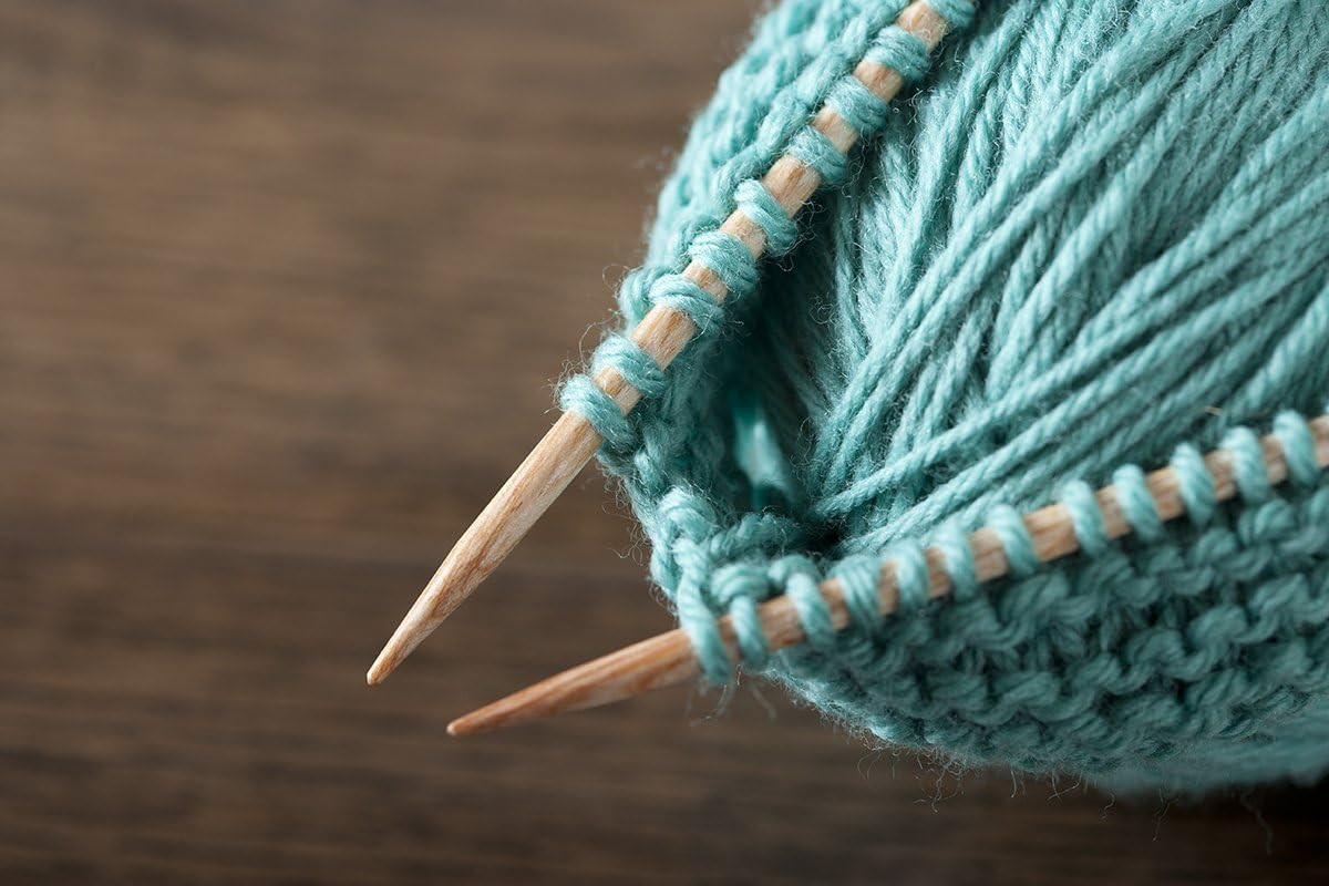 Double Pointed Wood Knitting Needle Set (Sunstruck 5")