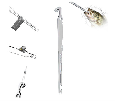 6-in-1 Stainless Steel Fishing Multi Tool Hook Remover and Knot Tyer