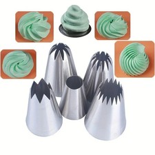 5X Large Size Icing Piping Nozzles Tips Pastry Cake Sugarcraft Decorating Set