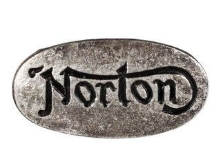 Vintage Antique Old Norton Motorbikes Motorcycles Advertising Enamel Badge