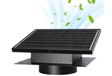 25W Solar Roof Vent Fan with 8 Inch Removable Roof Vents,Solar Attic Exhaust Fan