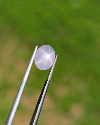 Natural White Star Sapphire 2.40ct Oval | Sharp 6-Ray Star | Unheated Ceylon