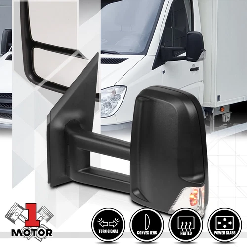 [Left] Driver Side Power+Heated Mirror w/LED Signal for 07-14 Sprinter 2500/3500