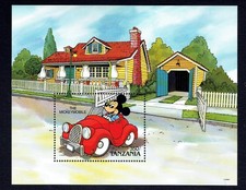 👉 DISNEY 🔴TANZANIA🔵SHEET SHEET -NEW INTEGRAL RUBBER MNH**🔵PERFECT