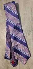 ROBERT GRAHAM Men's Tie 100 Silk Made in USA Colorful Stripe LOUD