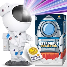 Astronaut Galaxy Projector - Spaceman Projector with Remote, Timer, Star & Ne...