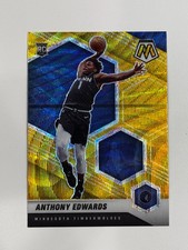 2020-21 Panini Mosaic Anthony Edwards #201 Rookie RC Gold Wave SSP Timberwolves