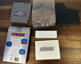 Stinger Nintendo NES 1st Print 5 Screw Hang Tab  Complete CIB - RARE w/ manual