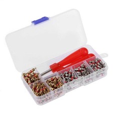 242PCS Car A/C Air Conditioning R134a Valve Core Assortment Remover Tool Kit H