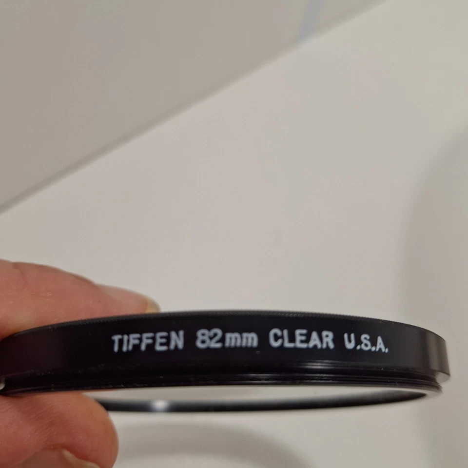 Vintage Tiffen 82mm Clear Filter – Pre-UPC Era – Mint in Box w/ Booklet – Legacy - Image 3 of 4