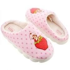 Strawberry Shortcake Embroidered Logo Clog Scuff Women's Slippers Red