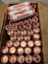 2023 P PENNY FULL BOX LINCOLN CENTS- 50 ROLLS! 🔥 OBW BU RED GEM 🔥LAST BOXES!!