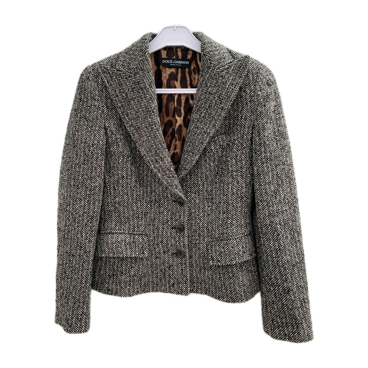 Dolce & Gabbana Women's Tweed Wool Blazer IT 40 /US XS