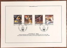 BALKANFILA 1987 LIMITED EDITION comemmorative booklet/folder with 5 stamp-cards