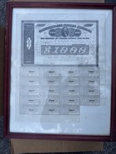 Confederate Bond $1000 Rare Collectible With Coupons