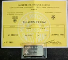RARE Swiss Bank Corporation 1 oz .999 Fine Silver Vintage Bar with Bank COA 1980