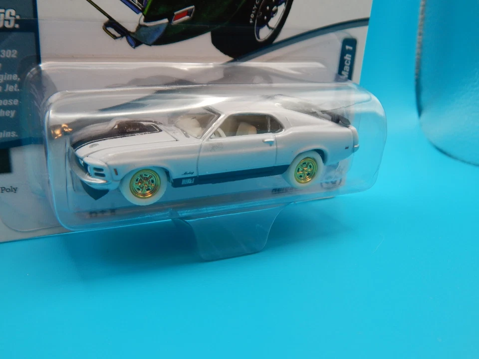 CHASE JOHNNY LIGHTNING MUSCLE CARS USA 1970 MUSTANG MACH 1 WHITE LIGHTNING (C) - Image 3 of 3