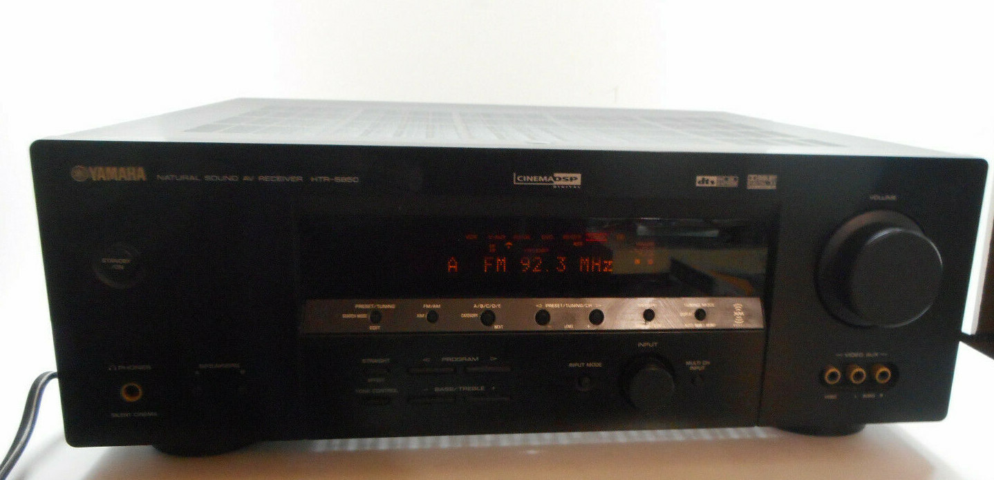 YAMAHA NATURAL SOUND AV RECEIVER HTR5850 WORKING CONDITION PICKUP