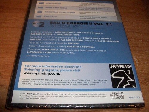 Spinning Spin Member Resource Guide Interval Ride (2-Compact Disc 2010) NEW - Picture 5 of 5