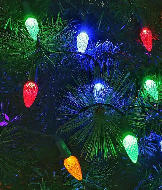 Multi coloured tree lights deals