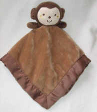 Kidsline Brown Monkey Security Blanket Baby Lovey Plush