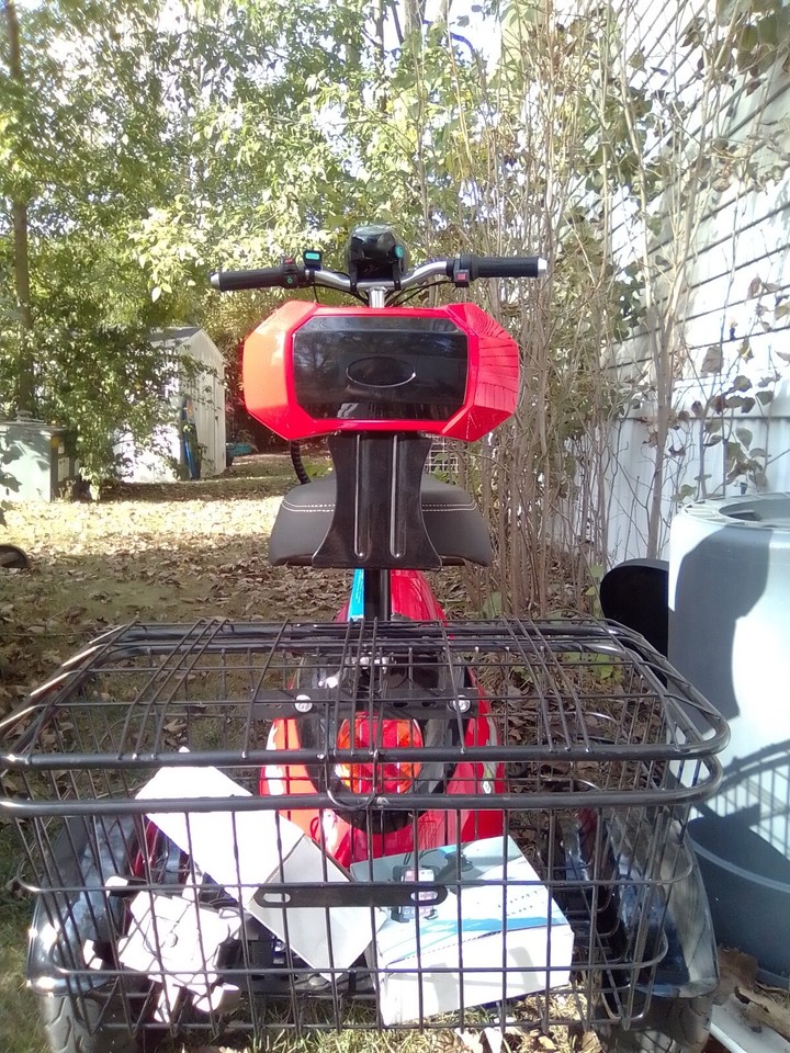 eWheels EW19 15 MPH Sporty Electric 3 Whee led Mobility Scooter Red