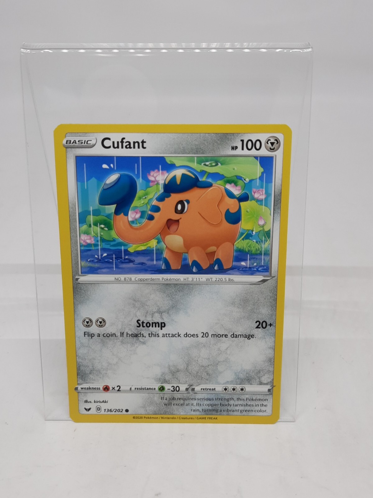 Pokémon TCG Card Cufant 136/202 Sword & Shield Common Pokemon
