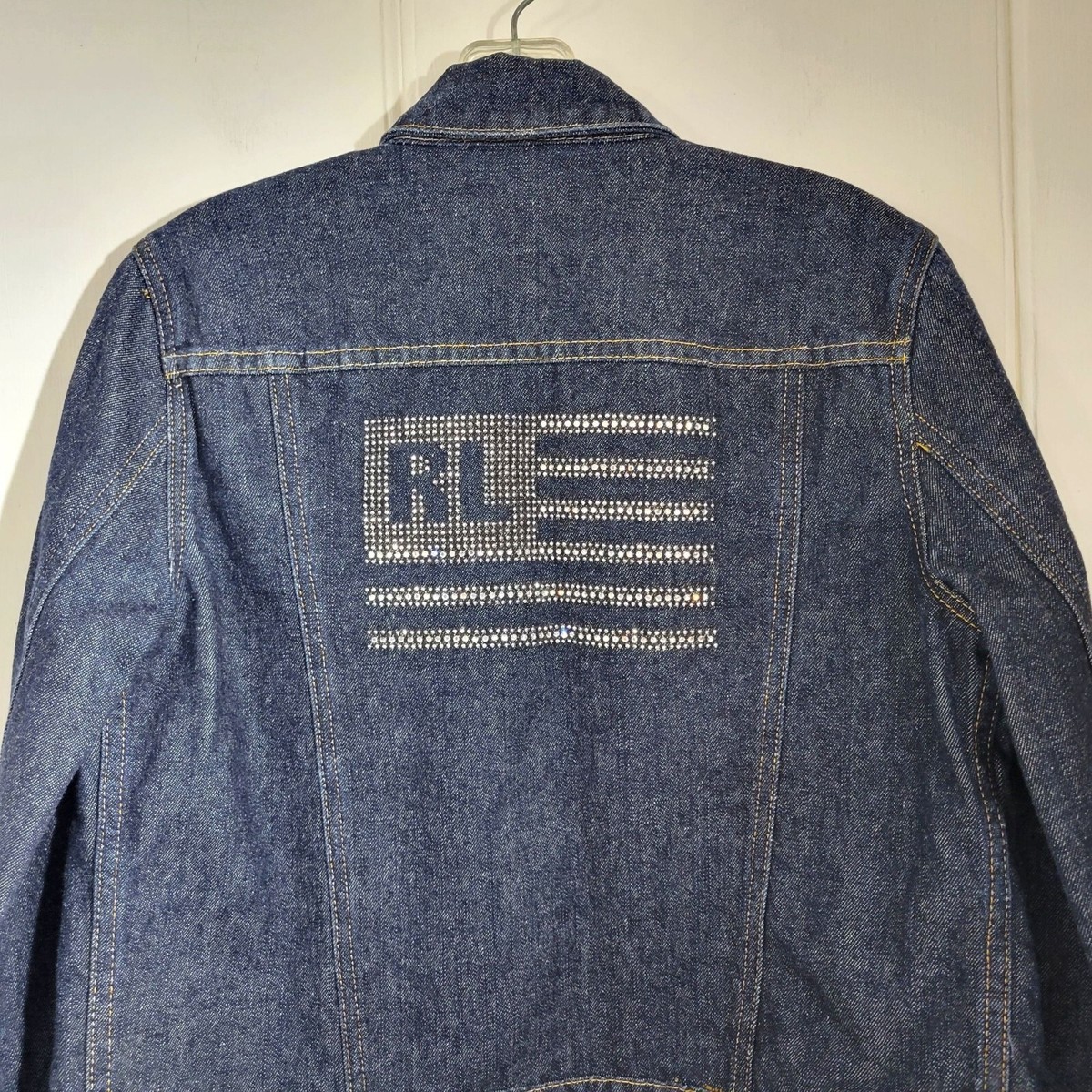 Polo Jeans Co. Ralph Lauren Studded American Flag Logo Denim Polo Jeans Co. Ralph Lauren Studded American Flag Logo Denim