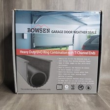 Bowsen Garage Door Weather Seal - Heavy Duty U O Ring with T-Channel Ends 20Ft