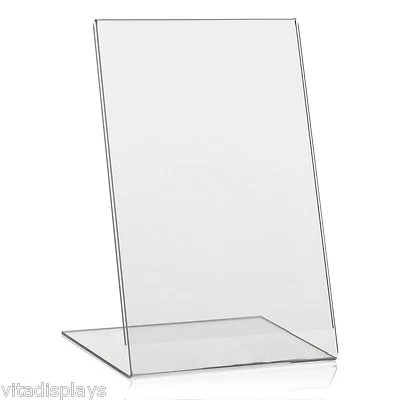 DIN A5 Werbeaufsteller / L-Ständer / L-Aufsteller aus hochwertigem PLEXIGLAS® - Bild 1 von 2