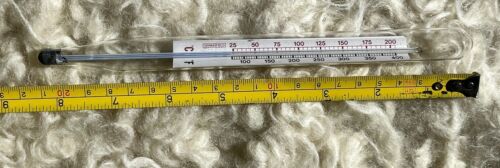 Vintage Springfield Ohio USA Candy Deep Fry Thermometer 8" Long - Picture 3 of 6