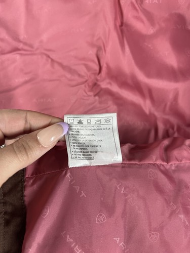Ariat Jacket Womens Large Vest Quilted Puffer Duck Down Western Rodeo Outdoor - Picture 10 of 15