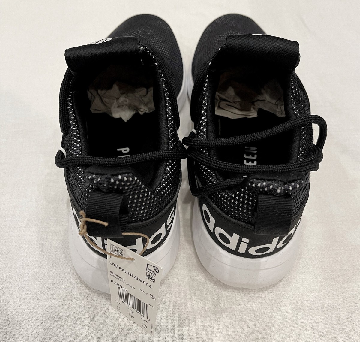 ⭐︎ New Adidas Men's Lite Racer Adapt 3 Running Shoes US-11 Black