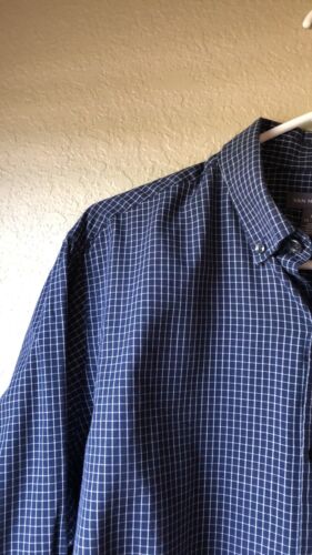 Van Heusen Shirt Blue Long Sleeve Button Down Casual Shirt Men’s Sz M 15-15 1/2 - Picture 2 of 11