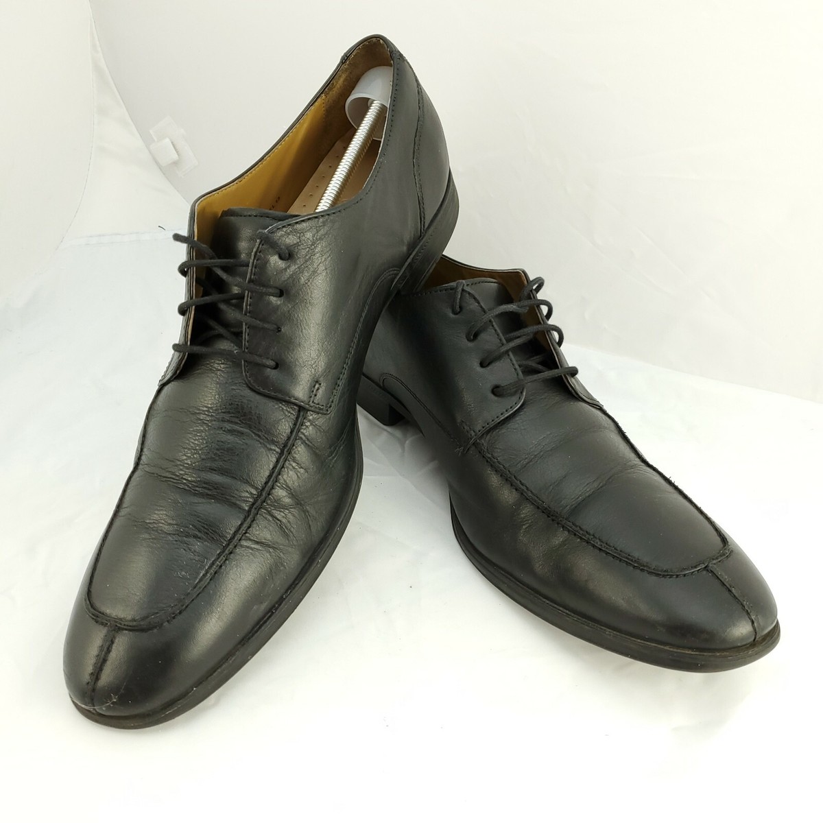 Cole Haan Lace Up Leather Split Toe Dress Oxford Cole Haan Mens 13M Split Toe Oxford Derby Dress Shoes Black  main image 3