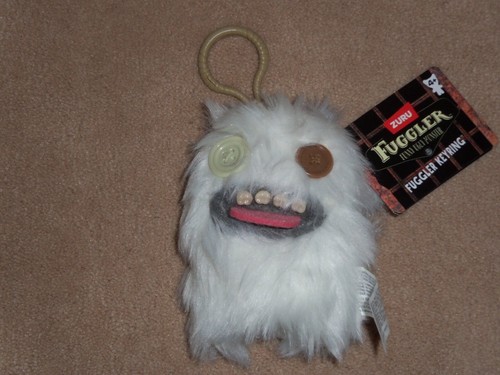 NEU, FUGGLER LUSTIGES HÄSSLICHES MONSTER 5 ZOLL PLÜSCH SCHLÜSSELANHÄNGER, RUCKSACK CLIP
