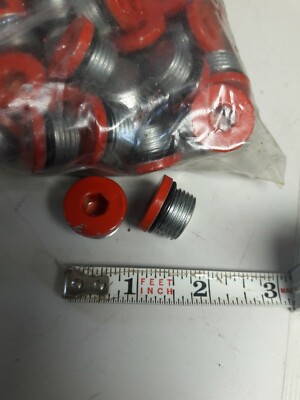 10 ~ Allen Head 3/4'' Key Plug with Rubber Seal for Hydraulic Applications