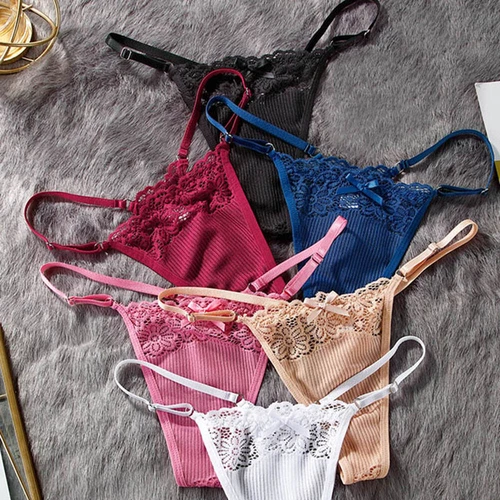 Paquete de 6 bragas de encaje sexy para mujer calzoncillos tanga ropa interior lencería - Imagen 8 de 17