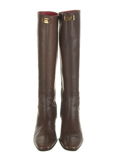 Celine Leather Whipstitch Trim Riding 