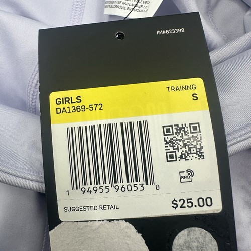 Nike Girls Trophy Tie-Dye Training Shorts Youth Size Small Purple DA1369 - Picture 6 of 8