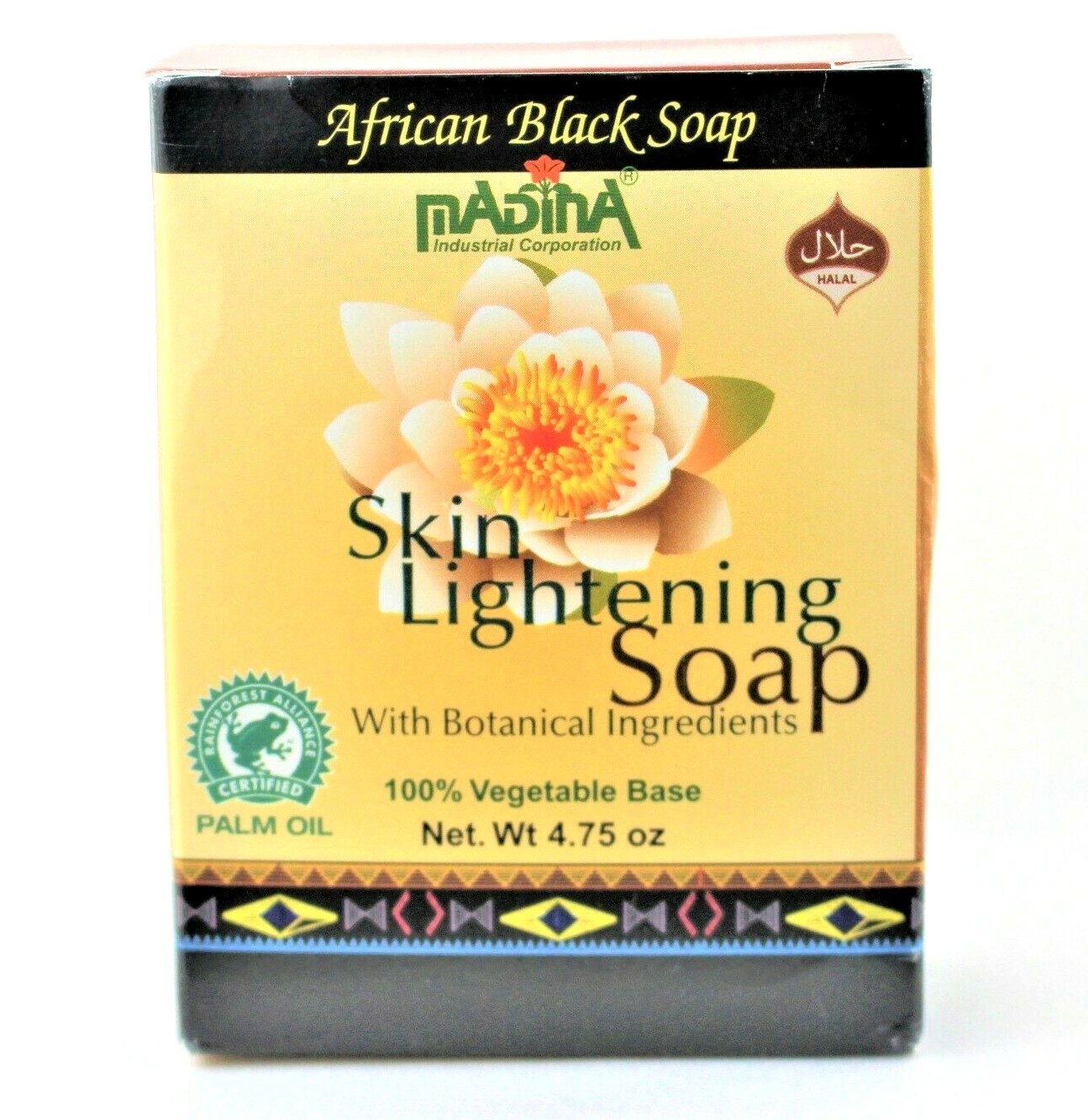 Madina SKIN LIGHTENING African Black SOAP Whiten/Fair/Fairness/Vegetarian/Halal