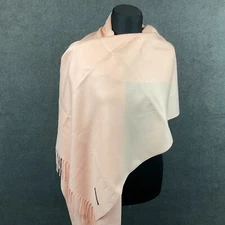 Large Scarf Soft Shawl Wrap Cashmere Dusty Pink