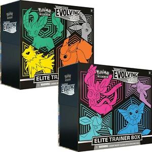 2x SWSH Evolving Skies SEALED Elite Trainer Boxes Combo (1x Each) Pokemon Cards