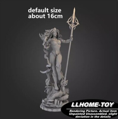 Anime Superhero Mera Ocean Queen Stand Resin 3D Print GK Figure DIY Model